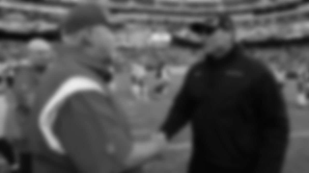 Kansas City Chiefs Head Coach Andy Reid and Washington Football Team Head Coach Ron Rivera after an NFL football game against the Washington Football Team, Sunday, October 17, 2021 at FedExField.