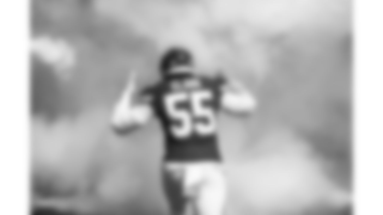 Kansas City Chiefs Defensive End Frank Clark (55) before the game between the game between the Kansas City Chiefs and the Houston Texans on October 13, 2019 at Arrowhead Stadium.