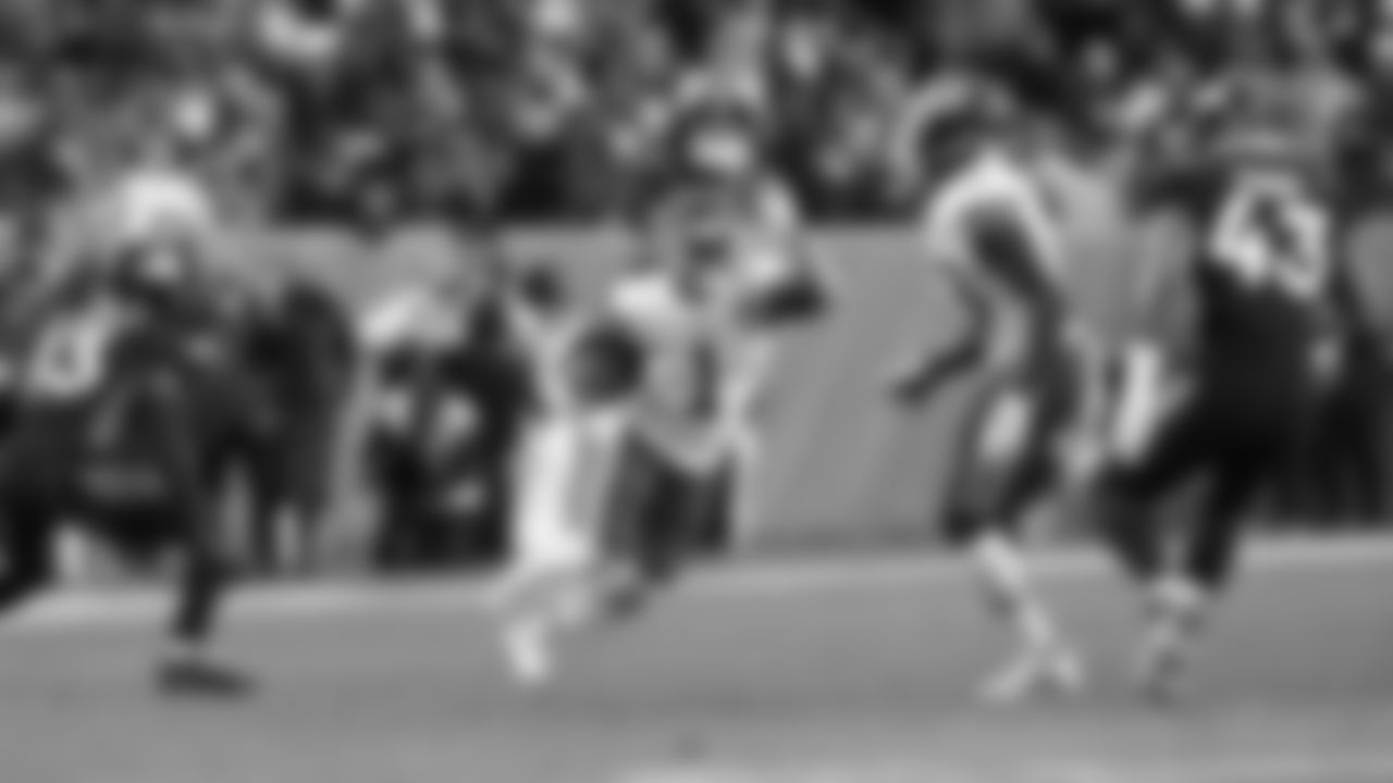 Kansas City Chiefs running back Jerick McKinnon (1) during an NFL football game against the Denver Broncos on Saturday, January 8, 2021 in Denver.