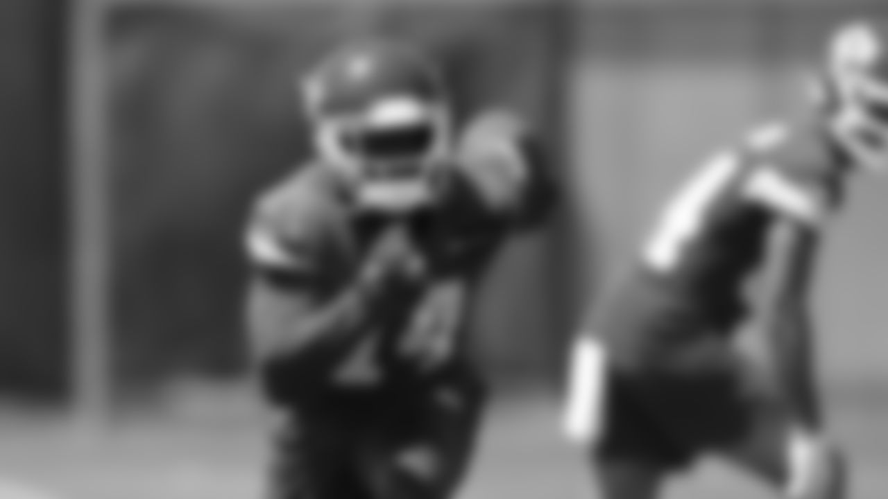 Kansas City Chiefs wide receiver Cornell Powell (14) during day one at Kansas City Chiefs mini camp practice.