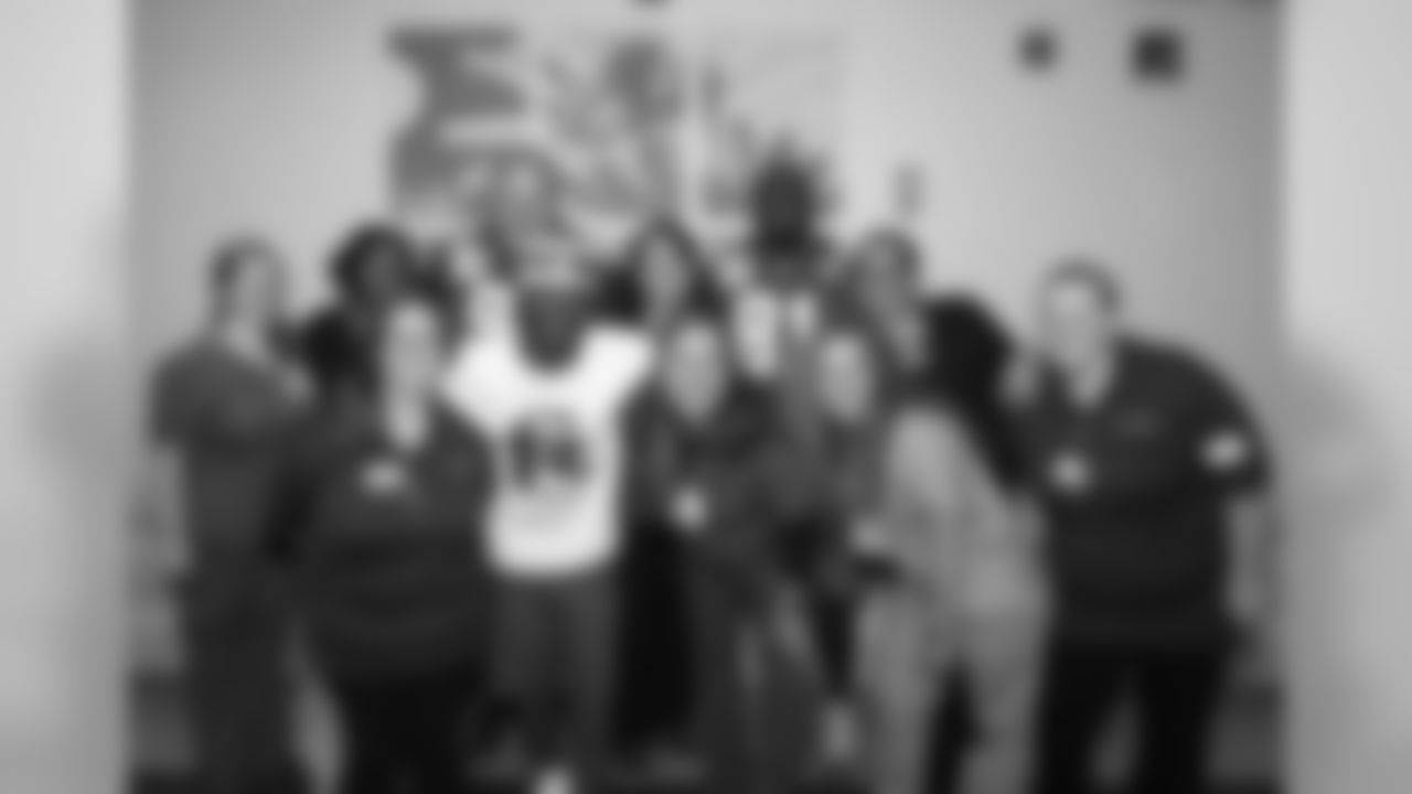 Dante Hall, Ken Kremer, and Chris Penn visited Mosaic Life Care in St. Joseph Saturday, Aug. 11, 2018