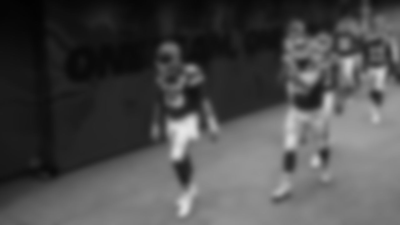 The Kansas City Chiefs leave the locker room prior to the AFC Championship football game against the Cincinnati Bengals, Sunday, January 30, 2022.