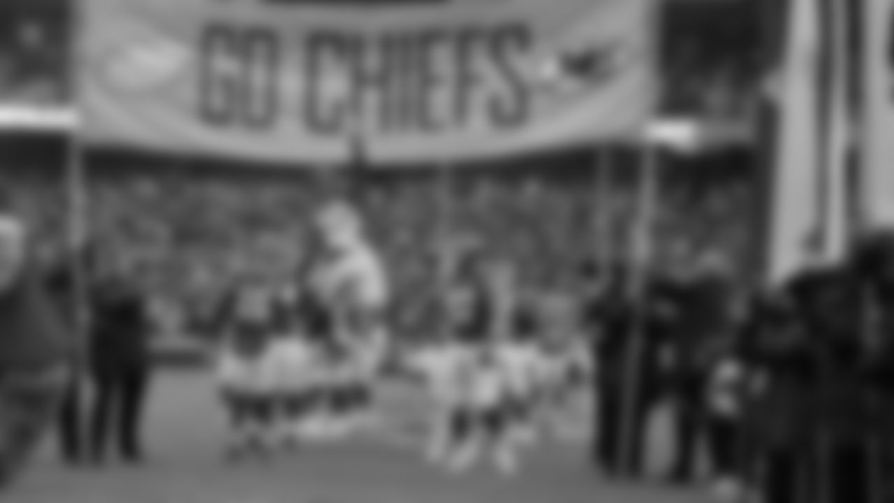 Kansas City Chiefs safety Justin Reid (20) running on to the field prior to an NFL Football game against the Los Angeles Rams, Sunday Nov 27, 2022 in Kansas City MO.
