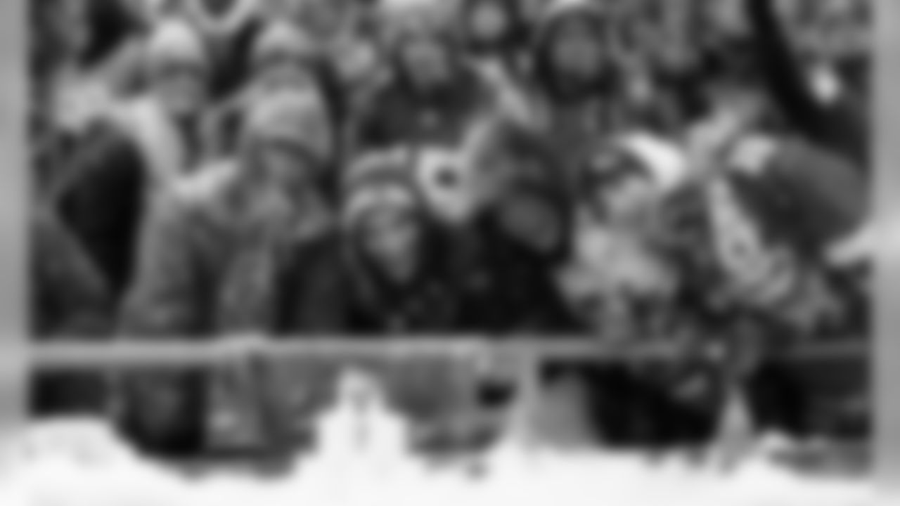 Chiefs fans during the game between the Kansas City Chiefs and the Denver Broncos at Arrowhead Stadium on December 15, 2019.