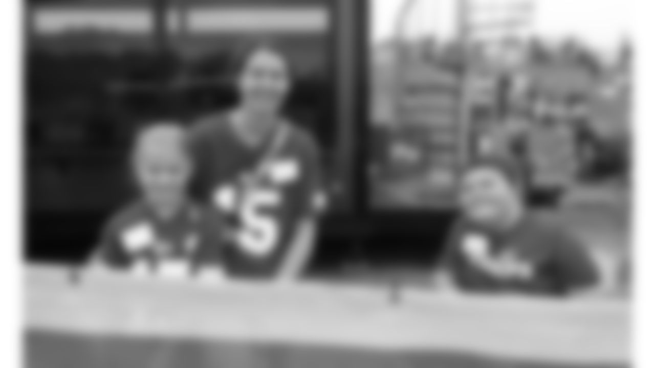 Make-a-Wish kids meet Kansas City Chiefs quarterback Patrick Mahomes (15) at Kansas City Chiefs Training Camp in St. Joseph, MO on Monday, August 7, 2023.