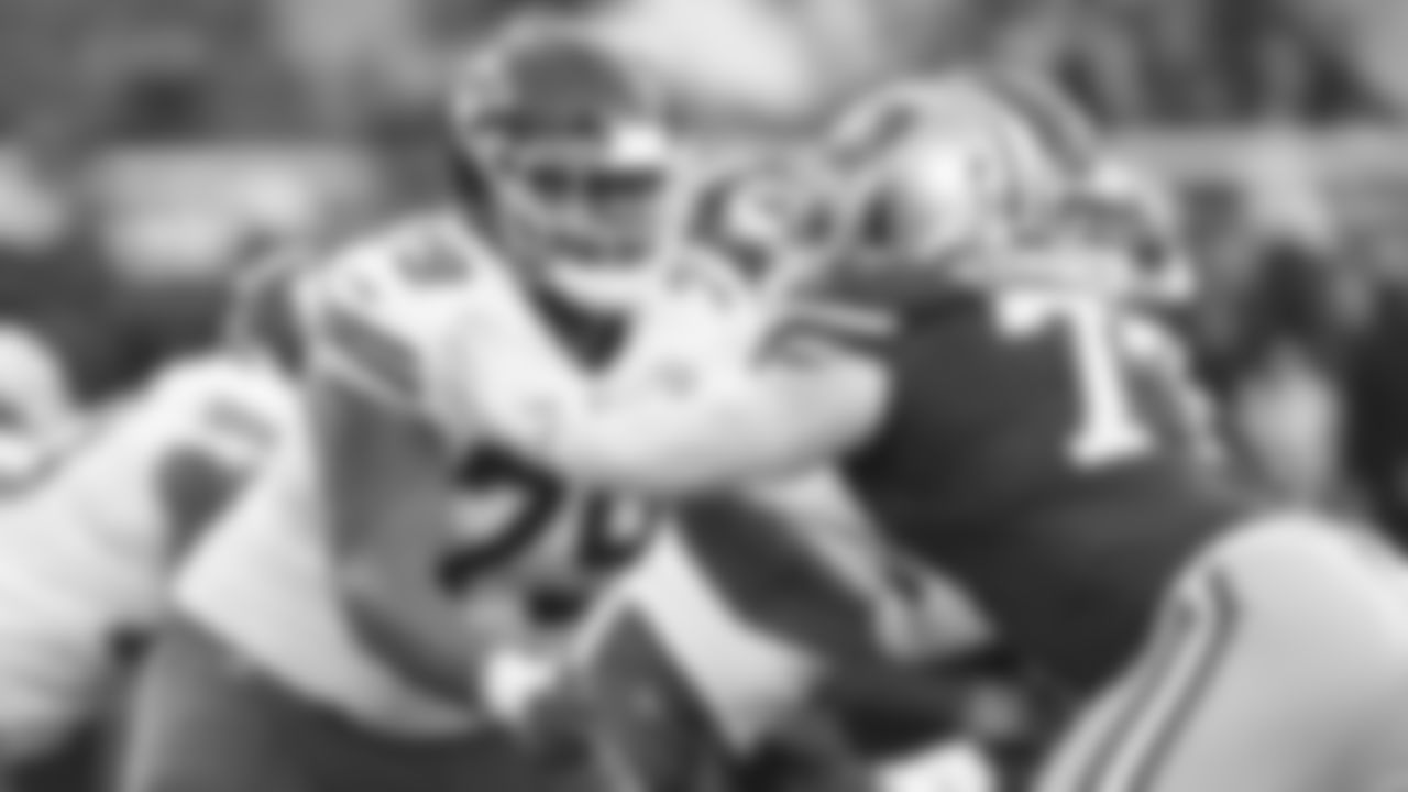 Kansas City Chiefs offensive tackle Yasir Durant (79) during preseason game one against the San Francisco 49ers, Saturday, Aug. 14th, 2021.