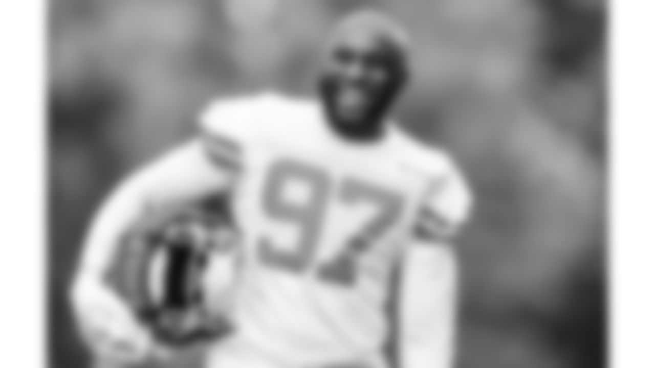 Kansas City Chiefs defensive end Felix Anudike-Uzomah (97) walks down to day three of Kansas City Chiefs pre Training Camp in St. Joseph, MO on Friday, July 21, 2023.