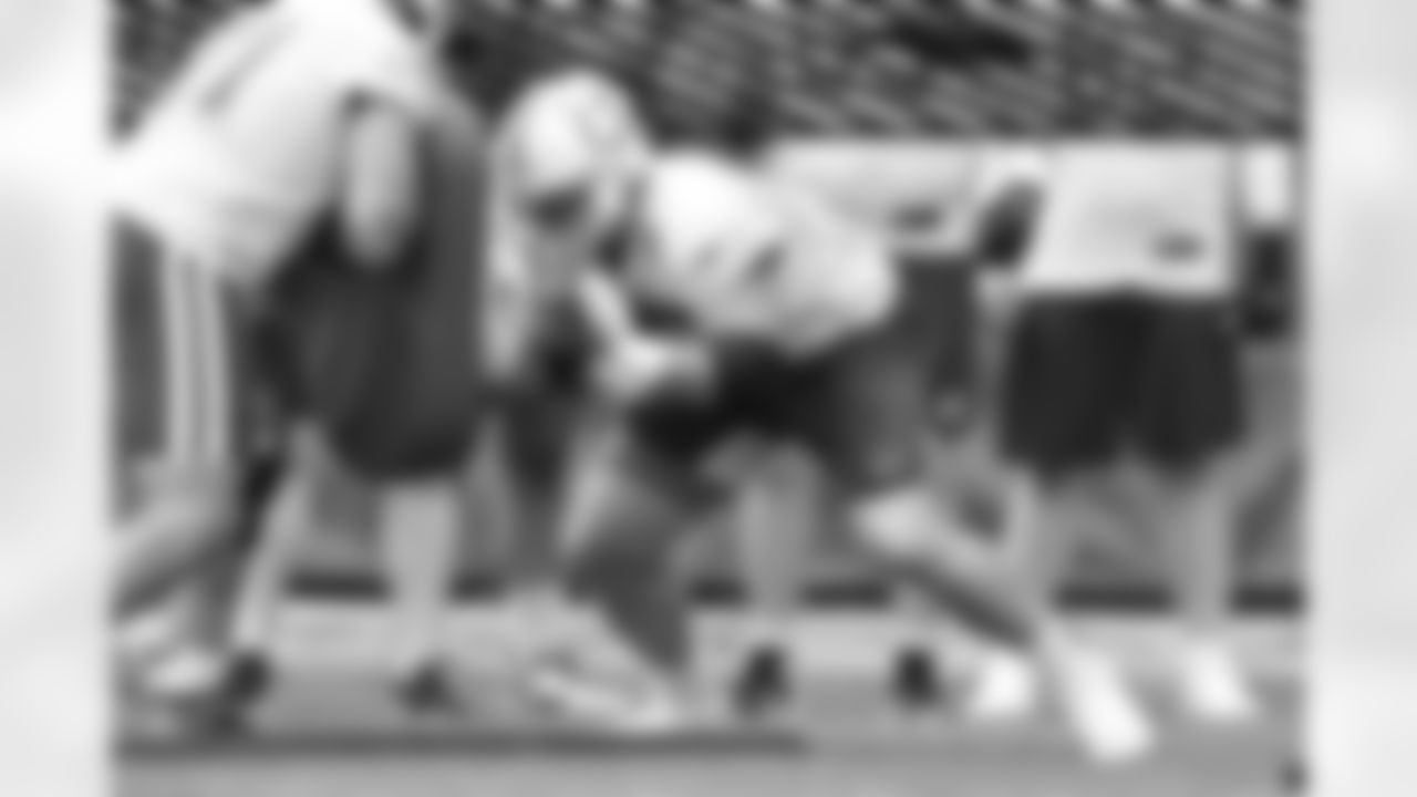 75 G Will Fries
Players train during Phase III of offseason workouts.