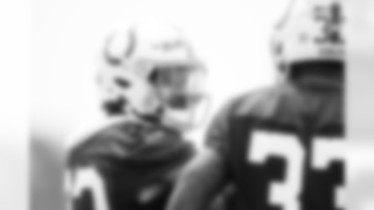 32 S Julian Blackmon
Players train during Phase III OTAs of offseason workouts.