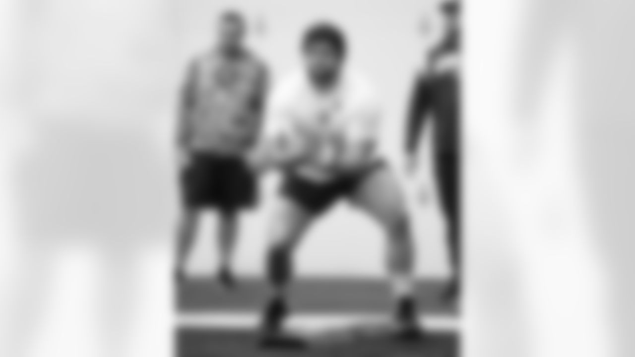 56 C/G Quenton Nelson
Players train during Phase II of offseason workouts.