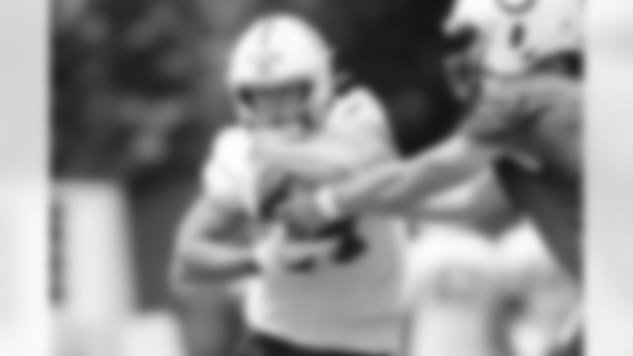 37 RB Jake Funk
Players train during Phase III OTAs of offseason workouts.