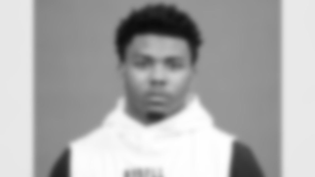 Louisville running back Tiyon Evans poses for a portrait at the NFL football Combine on Thursday, March 2, 2023 in Indianapolis. (AJ Mast/AP Images for the NFL)