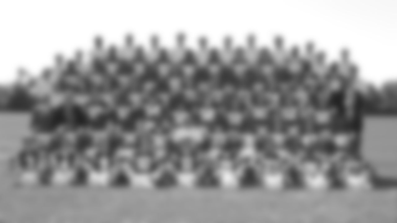 1991 Team Photo
First Row (L to R) 3-Rohn Stark, 4-Dean Biasucci, 9-Mark Herrmann, 10-Jack Trudeau, 11-Jeff George, 21-Brian Lattimore, 23-Anthony Johnson, 26-Alan Grant, 27-Keith Taylor
Second Row (L to R) 29-Eric Dickerson, 31-Michael Ball, 32-Ken Clark, 34-Bruce Perkins, 36-John Baylor, Head Coach Ron Meyer, 37-Chris Goode, 38-Eugene Daniel, 39-Mike Prior, 42-Dave McCloughan, 48-Tim Bruton
Third Row (L to R) Vice President and General Manager Jim Irsay, Assistant General Manager Bob Terpening, 50-Duane Bickett, 51-Chip Banks, 54-Jeff Herrod, 56-Brian Jones, 58-Mark Cannon, 59-Matt Jaworski, 60-Rob Luedeke, 62-Brian Baldinger, 65-Frank Giannetti, Dr. Doug Robertson
Fourth Row (L to R) Head Trainer Hunter Smith, Building and Grounds Skyler Webster, 66-Chris Conlin, 68-Pat Tomberlin, 69-Randy Dixon, 71-Kevin Call, 72-Mark Vander Poel, 73-Zefross Moss, 74-William Schultz, 75-Irv Pankey, Dr. Arthur C. Rettig, Dr. K. Donald Shelbourne
Fifth Row (L to R) Assistant Equipment Manager Mike Mays, 76-Sam Clancy, 78-Jon Hand, 79-Bubba Paris, 80-Bill Brooks, 81-Pat Beach, 83-Clarence Verdin, 84-Jessie Hester, 85-Darvell Huffman, 86-Reggie Thornton, 87-James Coley, 88-Kerry Cash, Training Assistant Mark Leto
Sixth Row (L to R) Equipment Manager Jon Scott, Video Director Marty Heckscher, 90-Mel Agee, 91-Shane Curry, 92-Tony Walker, 95-Travis Davis, 96-Quintus McDonald, 97-Scott Radecic, 98-Tony Siragusa, 99-Donnell Thompson, Assistant Video Director John Starliper, Assistant Trainer Dave Hammer
Top Row (L to R) Sylvester Croom, Milt Jackson, Tom Zupancic, Steve Furness, Leon Burtnett, Bill Muir, Brad Seely, George Catavolos, Rick Venturi