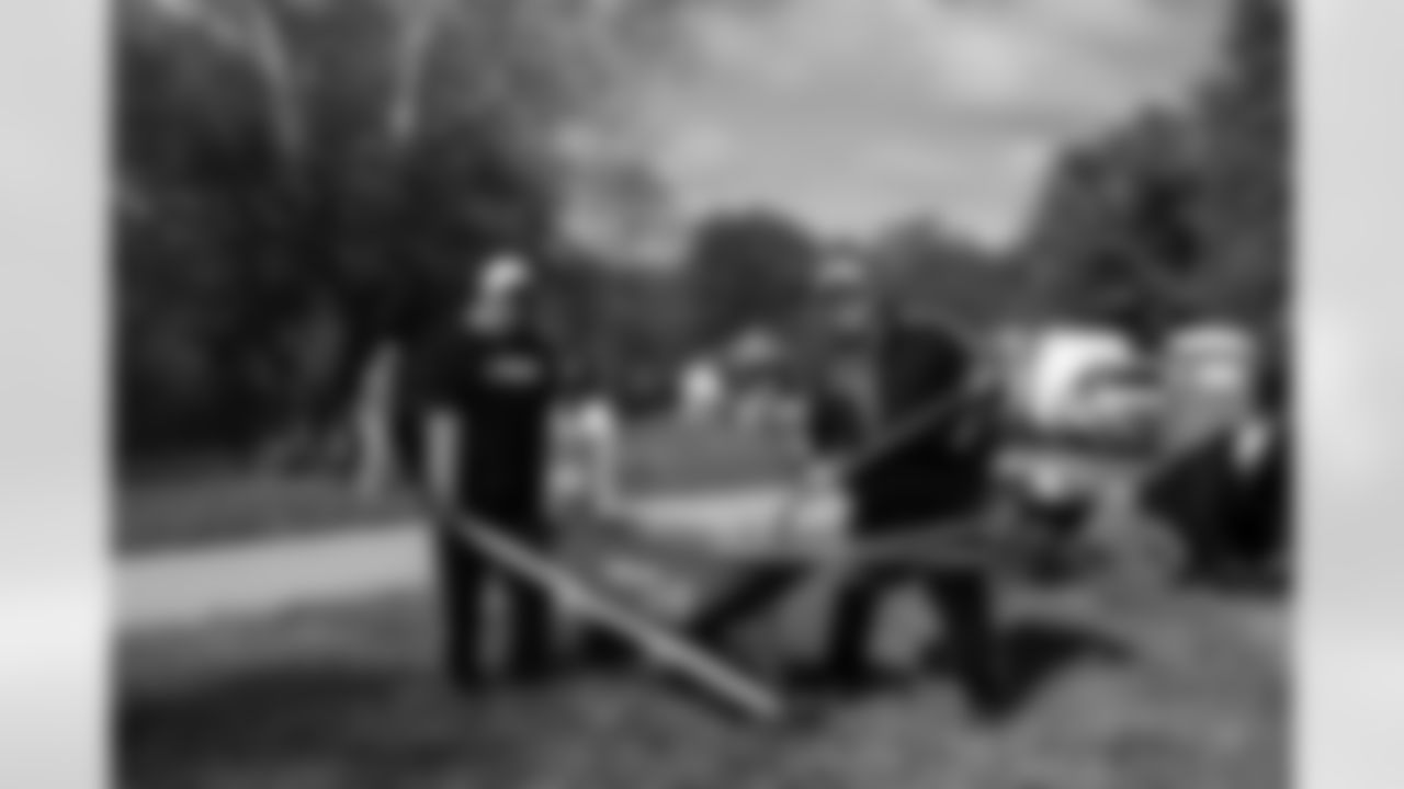 The Indianapolis Colts activated its new Touchdown for Trees program by joining volunteers from Coke Consolidated, Meijer and Keep Indianapolis Beautiful to plant more than 100 trees along the Fall Creek Greenway on the city's northeast side.