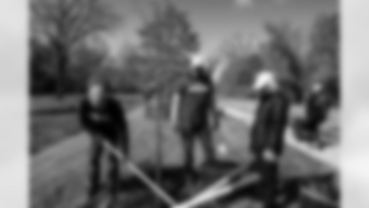 The Indianapolis Colts activated its new Touchdown for Trees program by joining volunteers from Coke Consolidated, Meijer and Keep Indianapolis Beautiful to plant more than 100 trees along the Fall Creek Greenway on the city's northeast side.
