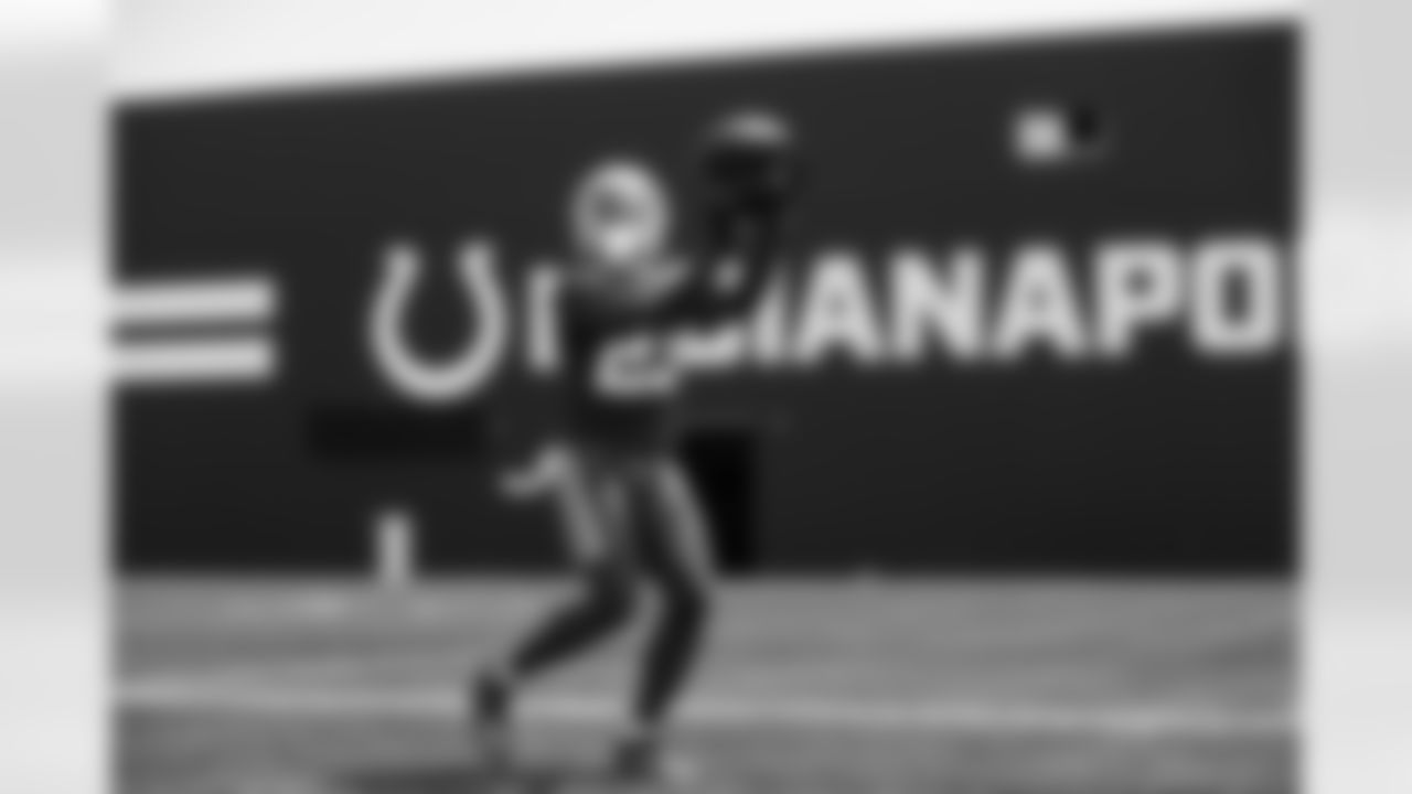 23 CB Kenny Moore II,
Players train during OTAs of offseason workouts.