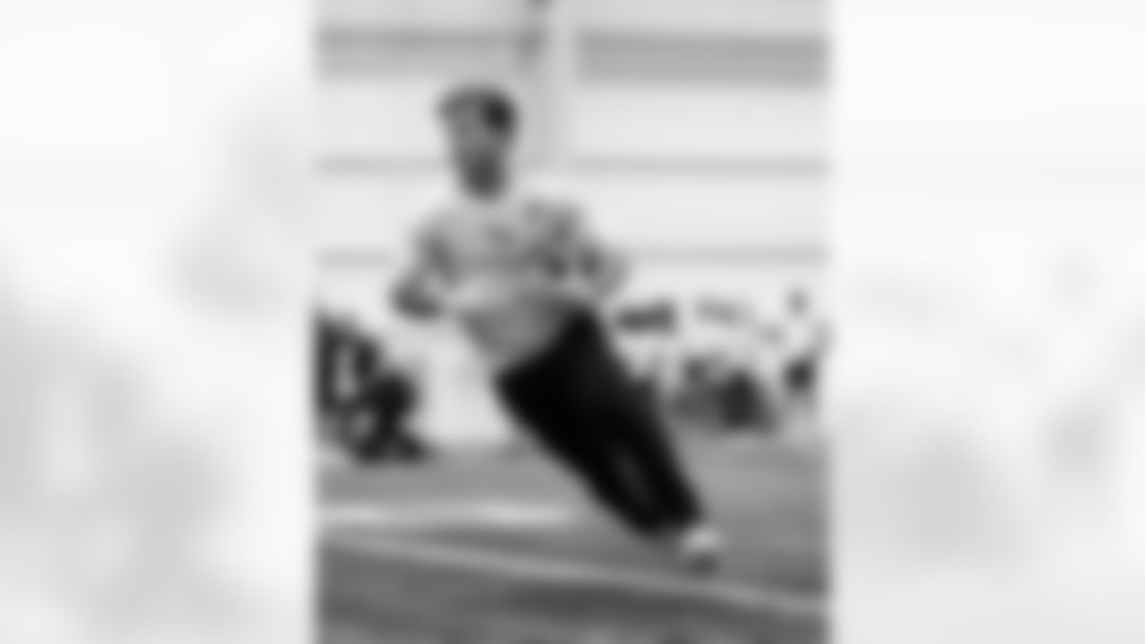 37 RB Jake Funk,
Players train during Phase II of offseason workouts.