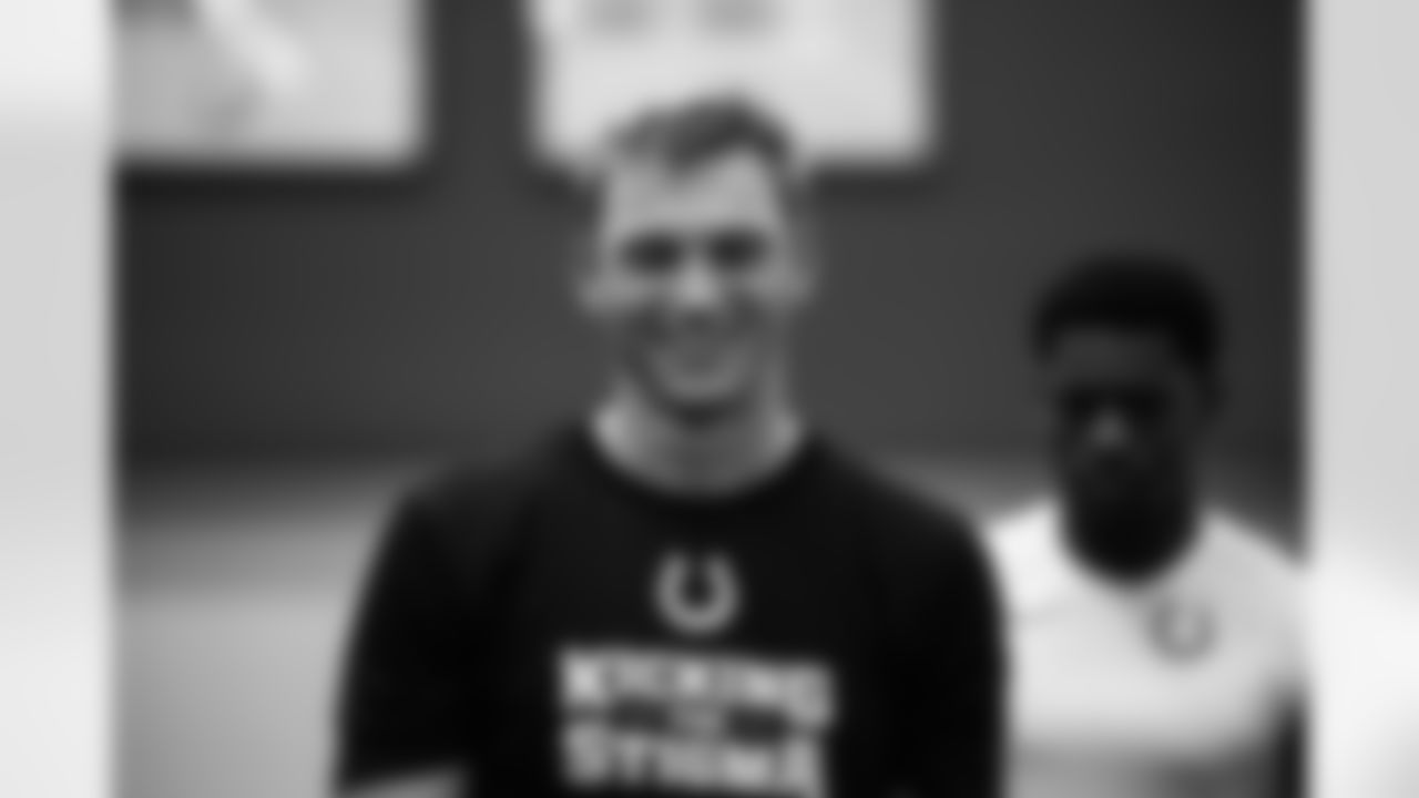 14 WR Alec Pierce,
Players train in the weight room during Phase III of offseason workouts.
