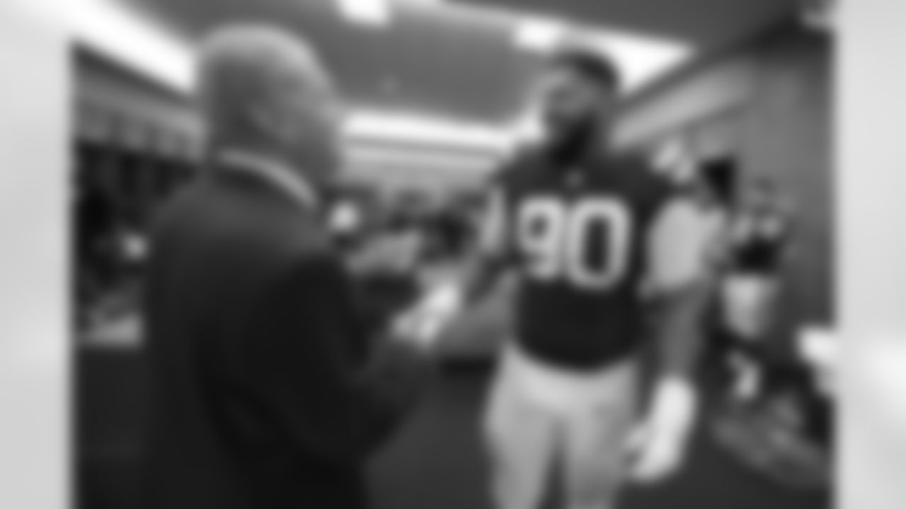 James Irsay Owner and CEO, #90 DT Grover Stewart