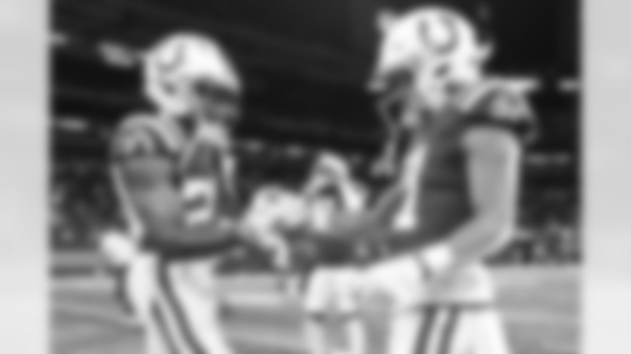 23 CB Kenny Moore II, #21 RB Nyheim Hines