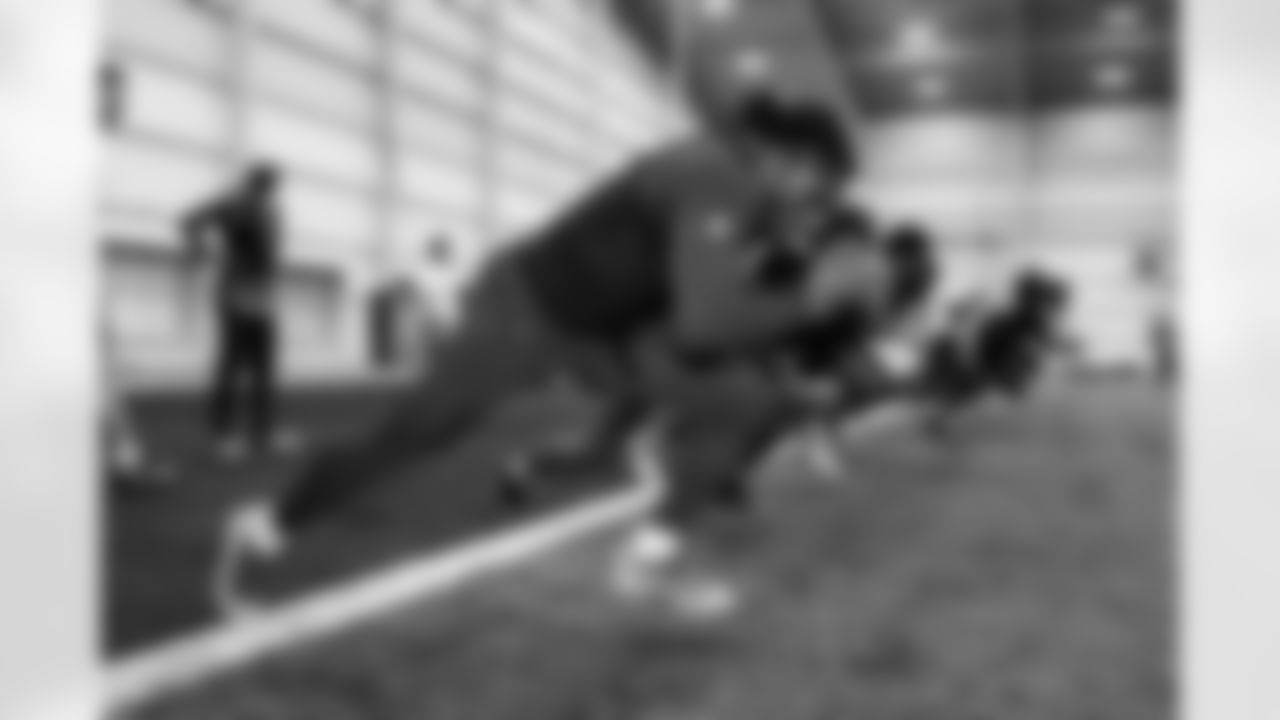 Players train during Phase I of offseason workouts.
23 CB Kenny Moore II,
