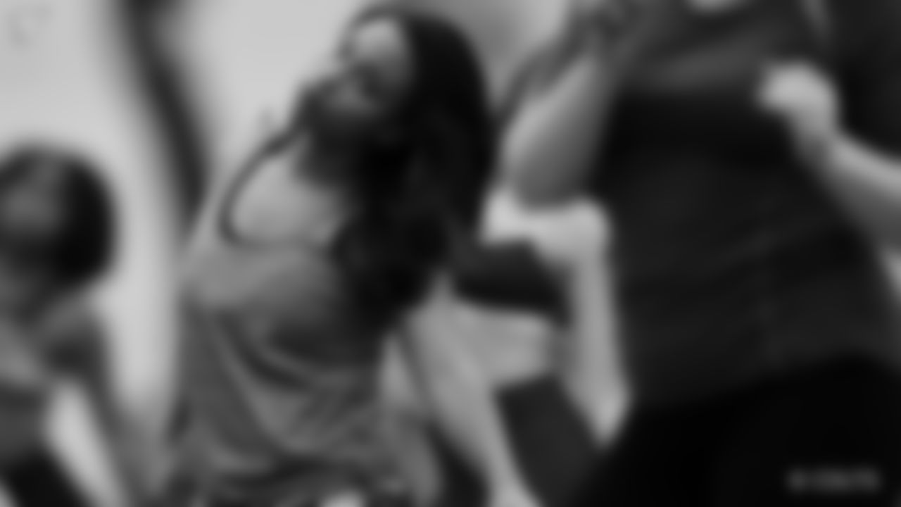 A behind the scenes look at the Colts Cheerleaders prep class on 3/12.
