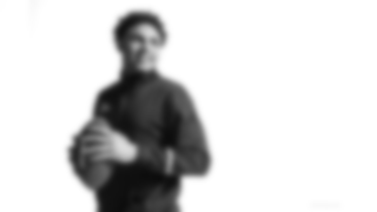 USC wide receiver Drake London poses for a portrait during the NFL Football Scouting Combine, Thursday, March 3, 2022 in Indianapolis. (Todd Rosenberg via AP)