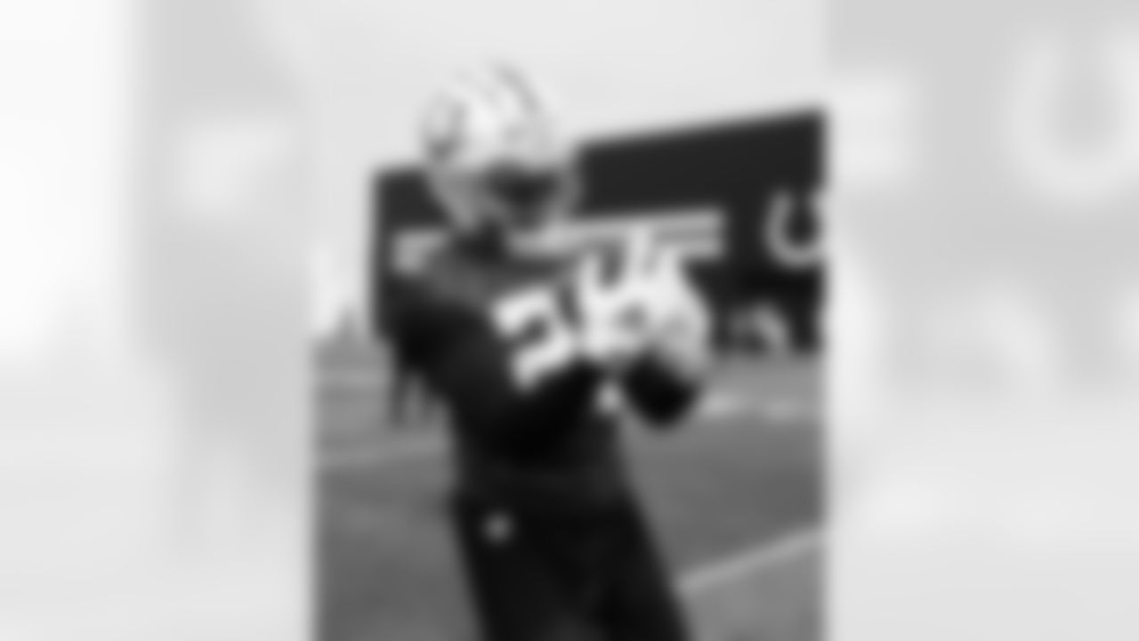 23 CB Kenny Moore II,
Players practice during Veteran Mini Camp offseason workouts.