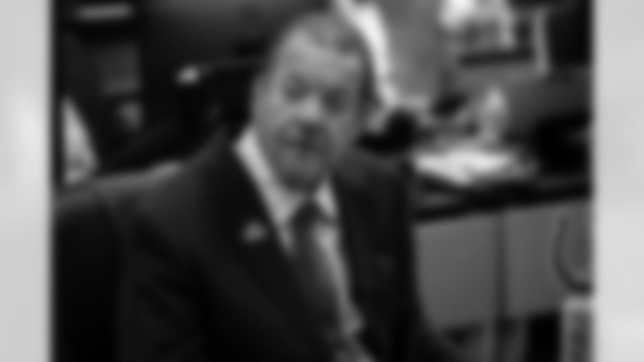 James Irsay Owner and CEO, Jim Irsay Owner and CEO,
An inside look at the Colts staff inside the War Room during round two and three of the 2023 NFL Draft.