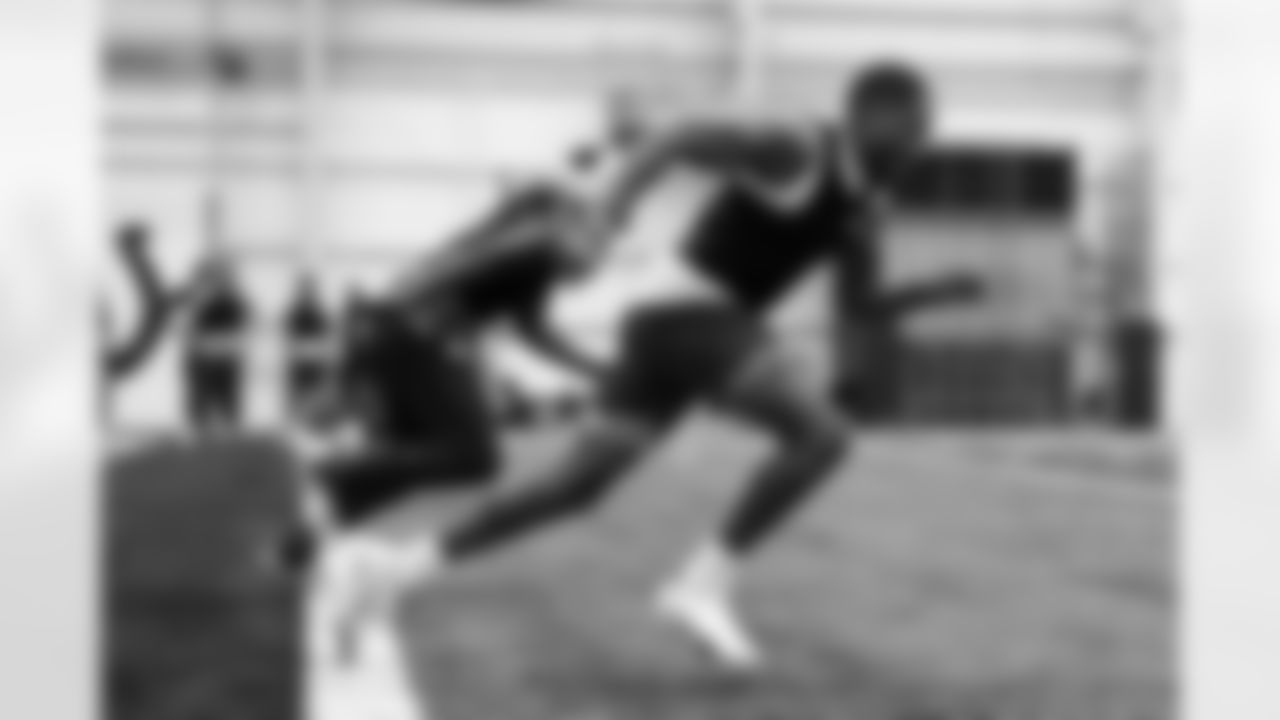 Players train during Phase I of offseason workouts.
34 CB Isaiah Rodgers Sr.,