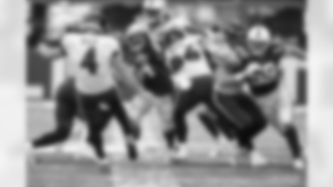 44 LB Zaire Franklin, #45 LB E.J. Speed, #59 LB Jordan Glasgow