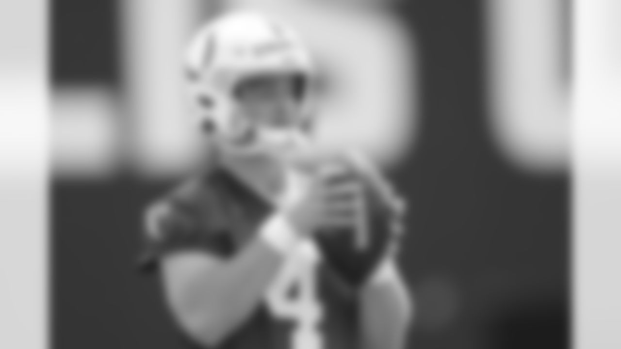 4 QB Sam Ehlinger
Players train during Phase III of offseason workouts.