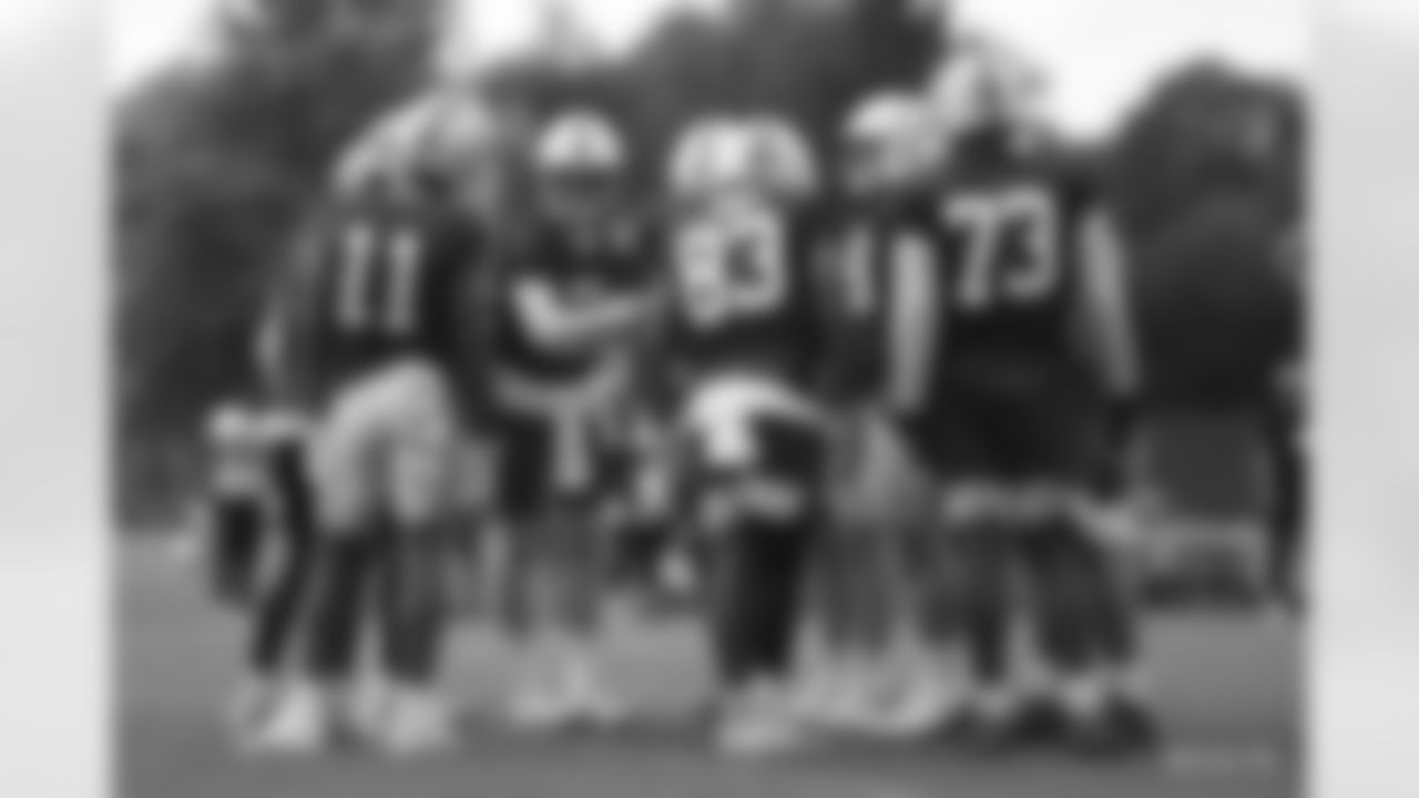 11 WR Michael Pittman Jr., #2 QB Carson Wentz, #83 TE Kylen Granson, #73 T Julién Davenport