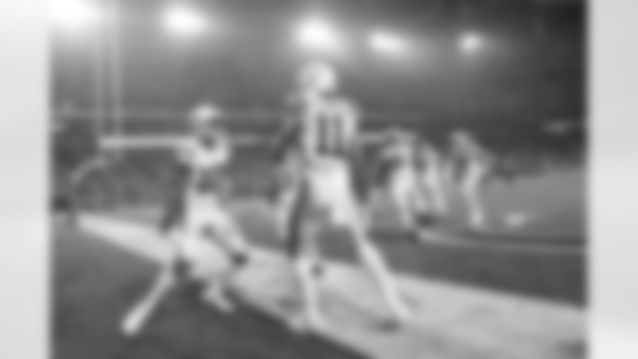 10 WR Dezmon Patmon, #11 WR Michael Pittman Jr., #13 WR T.Y. Hilton, #81 TE Mo Alie-Cox, #63 G Danny Pinter