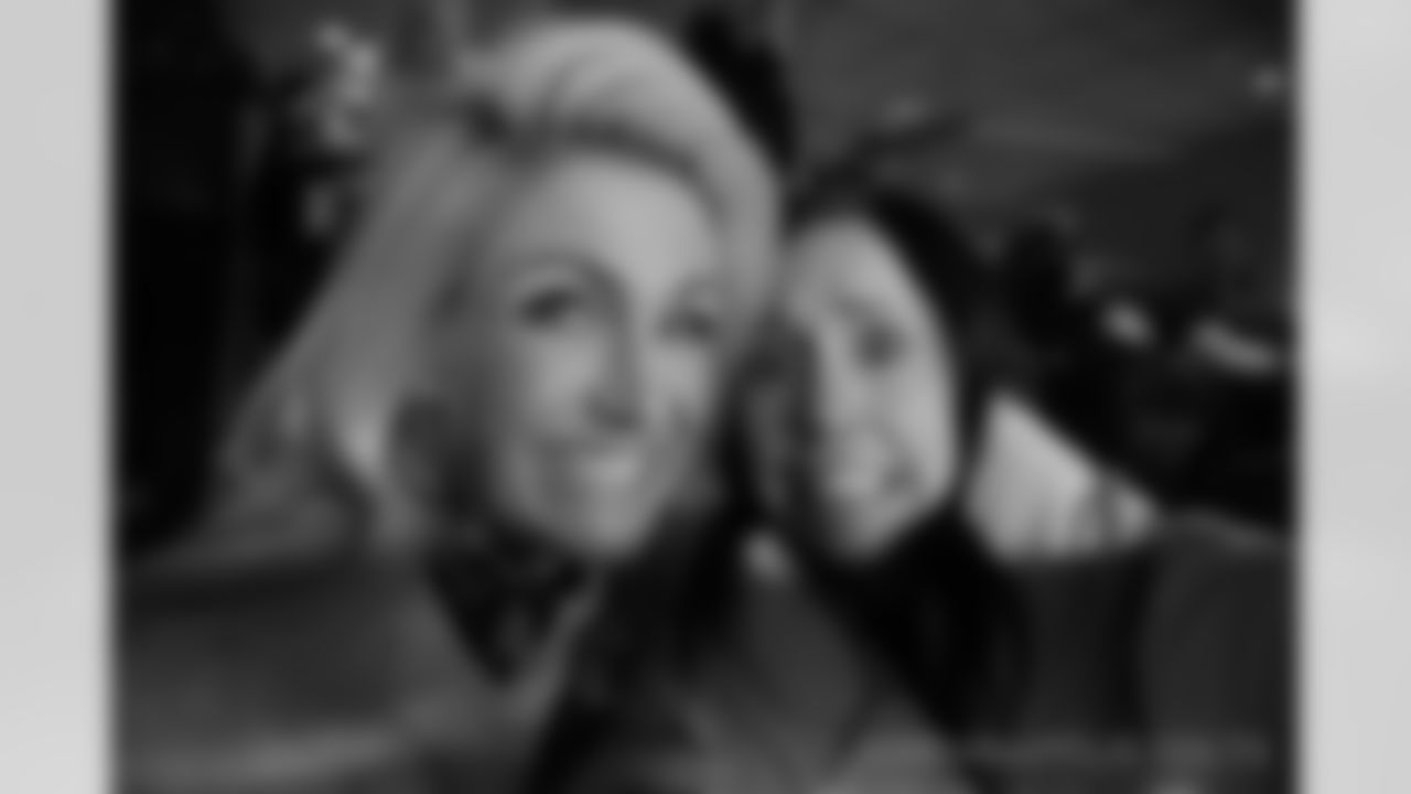 My sister Casey Foyt and I. This is what we looked like for parts of the game because we were so nervous/excited! What a great ending to an UNBELIEVABLE game!