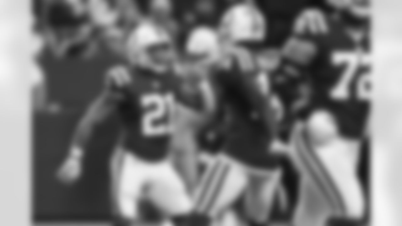 21 RB Nyheim Hines, #14 WR Zach Pascal