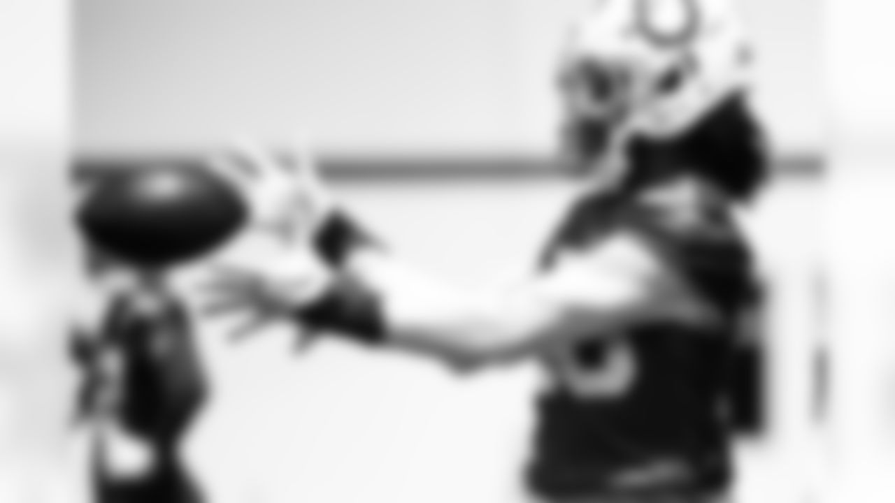 30 CB Darius Rush,
Players train during OTAs of offseason workouts.