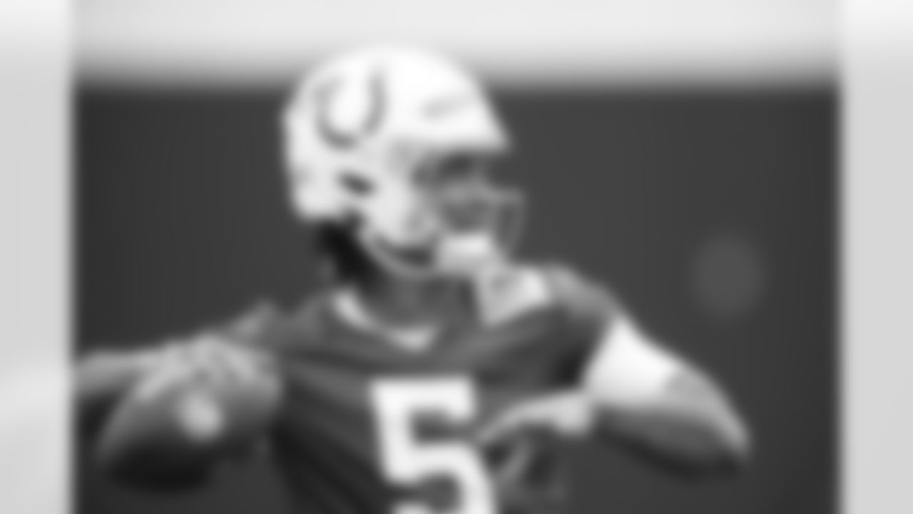 5 QB Anthony Richardson
Players train during Phase III of offseason workouts.