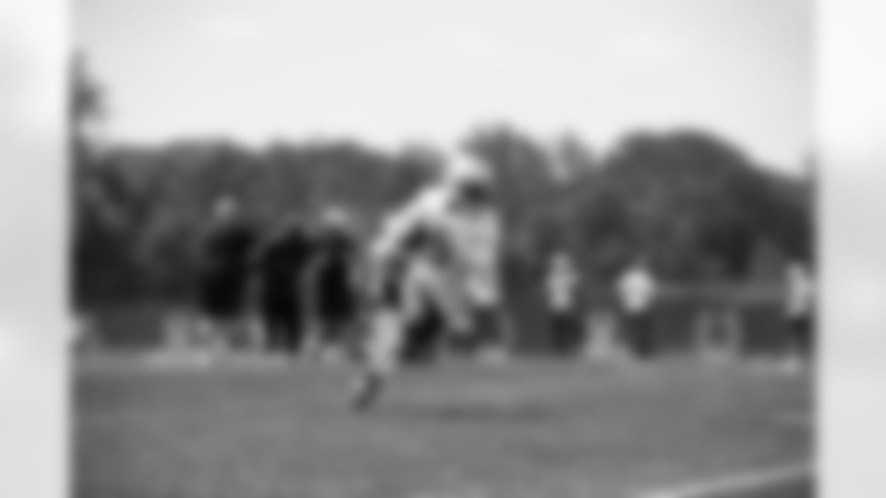 6 WR Isaiah McKenzie,
Players train during Phase III OTAs of offseason workouts.