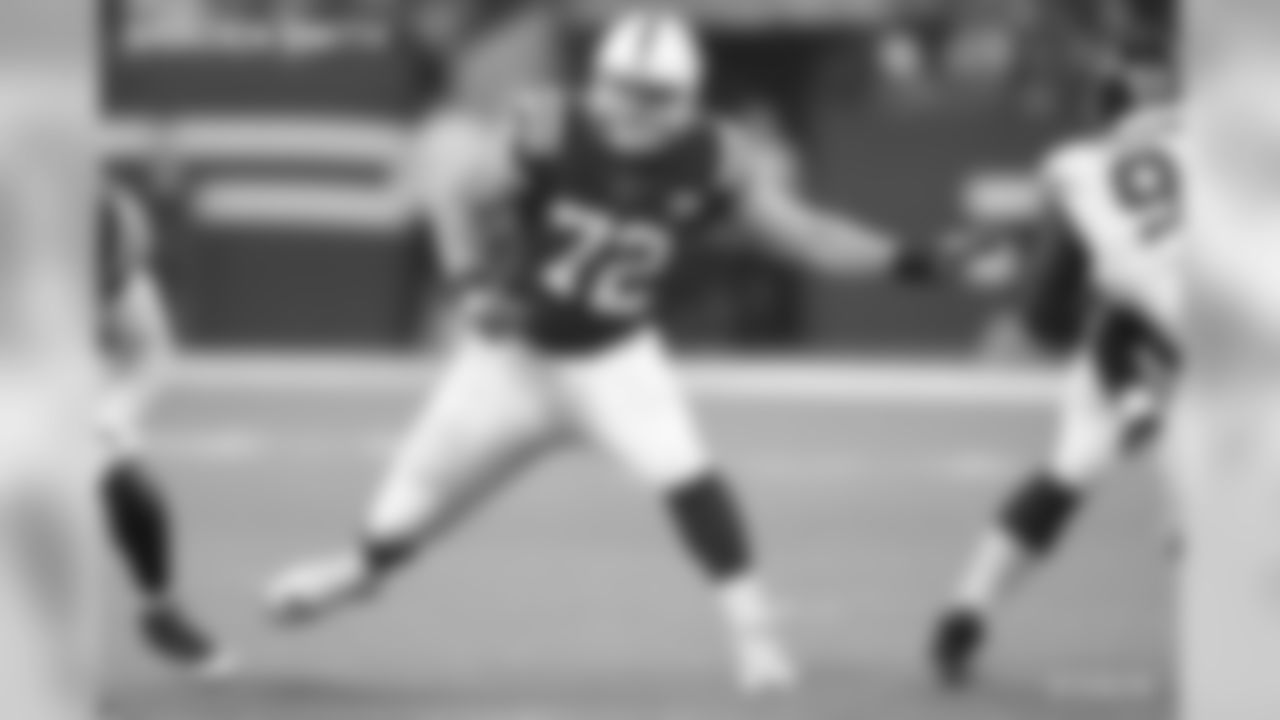 Braden Smith, guard/tackle (second-round [37th-overall] pick): Smith, who took over as the starter at right tackle in Week 5, appeared in 15 games (13 starts) in 2018, and was named to the PFWA All-Rookie Team. In Weeks 7 and 8, he helped the Colts rush for more than 200 yards in back-to-back games for the first time since the 1985 season. Smith was part of an offensive line that didn't allow a sack in five straight games, which tied the Giants (2010) and the Titans (2008) for the third-longest streak since 1982. He started two postseason games and helped the Colts rush for a postseason franchise record 200 yards during AFC Wild Card weekend.