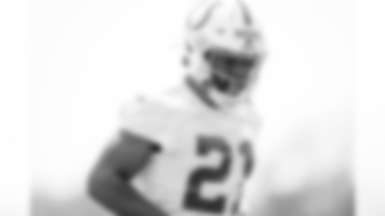 21 RB Zack Moss
Players train during Phase III OTAs of offseason workouts.