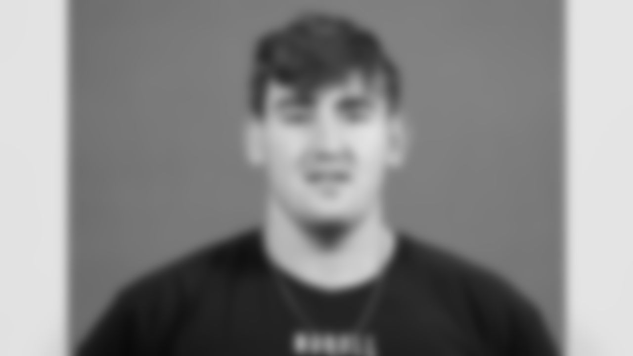 Mississippi offensive lineman Nick Broeker poses for a portrait at the NFL football Combine on Thursday, March 2, 2023 in Indianapolis. (AJ Mast/AP Images for the NFL)