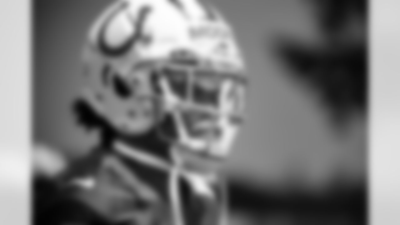23 CB Kenny Moore II,
Players train during OTAs of offseason workouts.