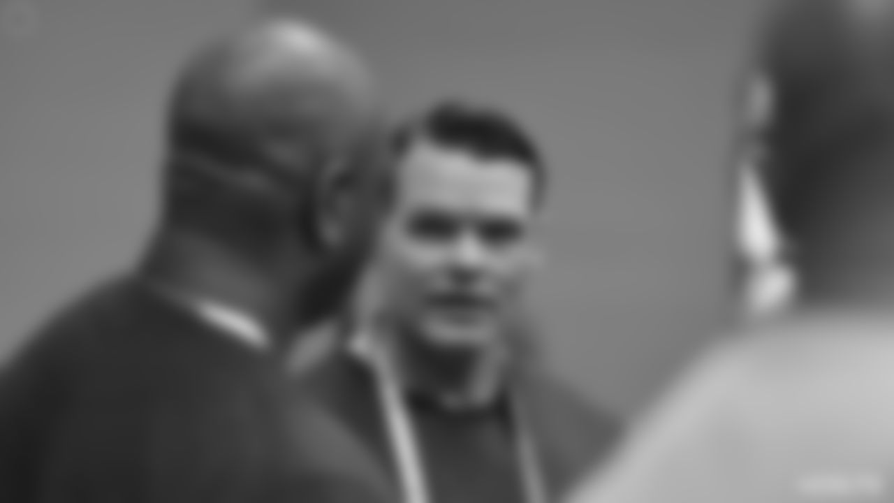 Colts General Manager, Chris Ballard, talks to the media on day one of the 2019 NFL Combine.