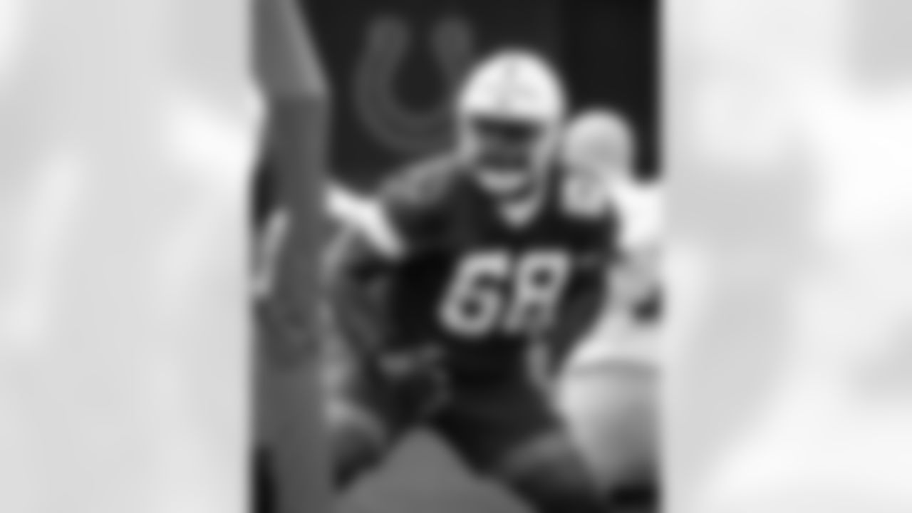 68 DT Caleb Sampson,
Players train during OTAs of offseason workouts.