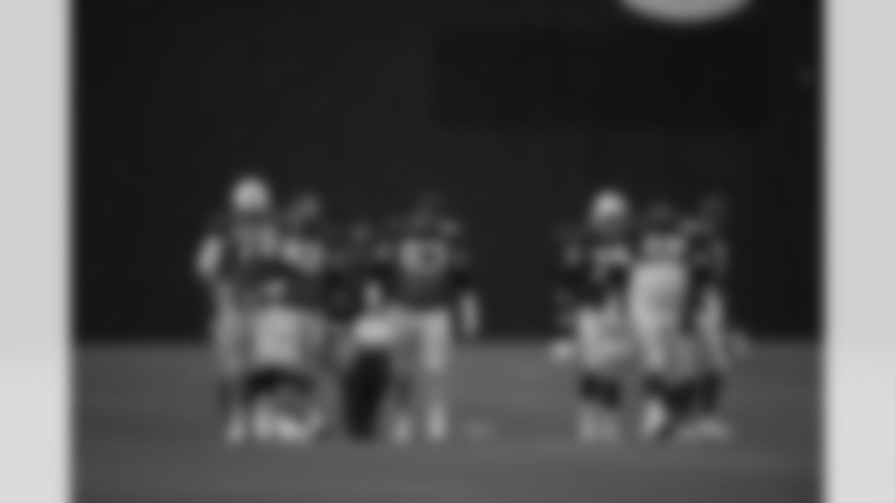 78 C Ryan Kelly, #62 C Wesley French, #63 G Danny Pinter, #75 G Will Fries, #56 C/G Quenton Nelson, #72 T/G Braden Smith
