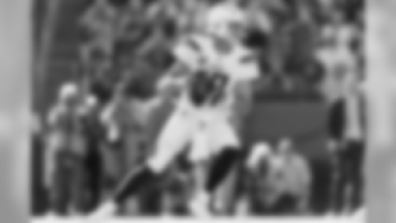 Los Angeles Chargers quarterback Philip Rivers (17) looks to pass during an NFL football game against the Tennessee Titans, Sunday, Oct. 20, 2019, in Nashville, Tenn. The Titans defeated the Chargers, 23-20. (Ryan Kang via AP)