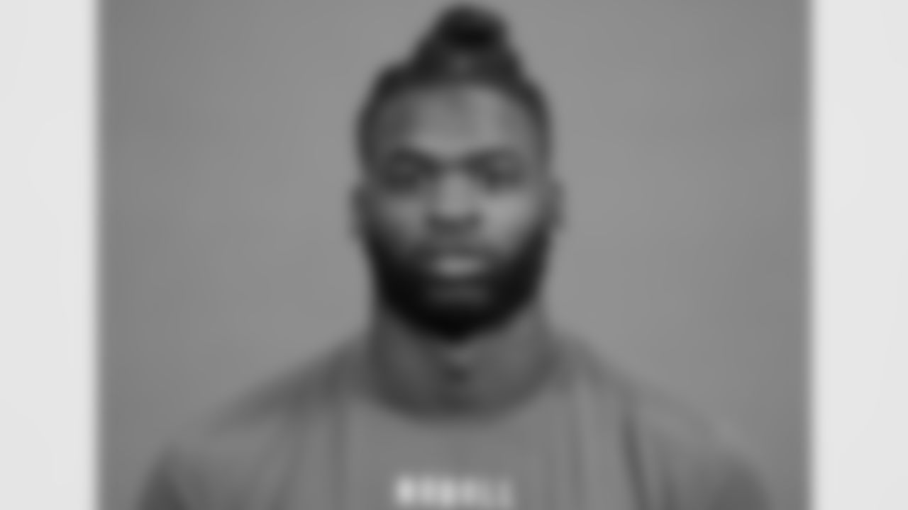 Florida defensive lineman Brenton Cox poses for a portrait at the NFL football Combine on Tuesday, Feb. 28, 2023 in Indianapolis. (AJ Mast/AP Images for the NFL)