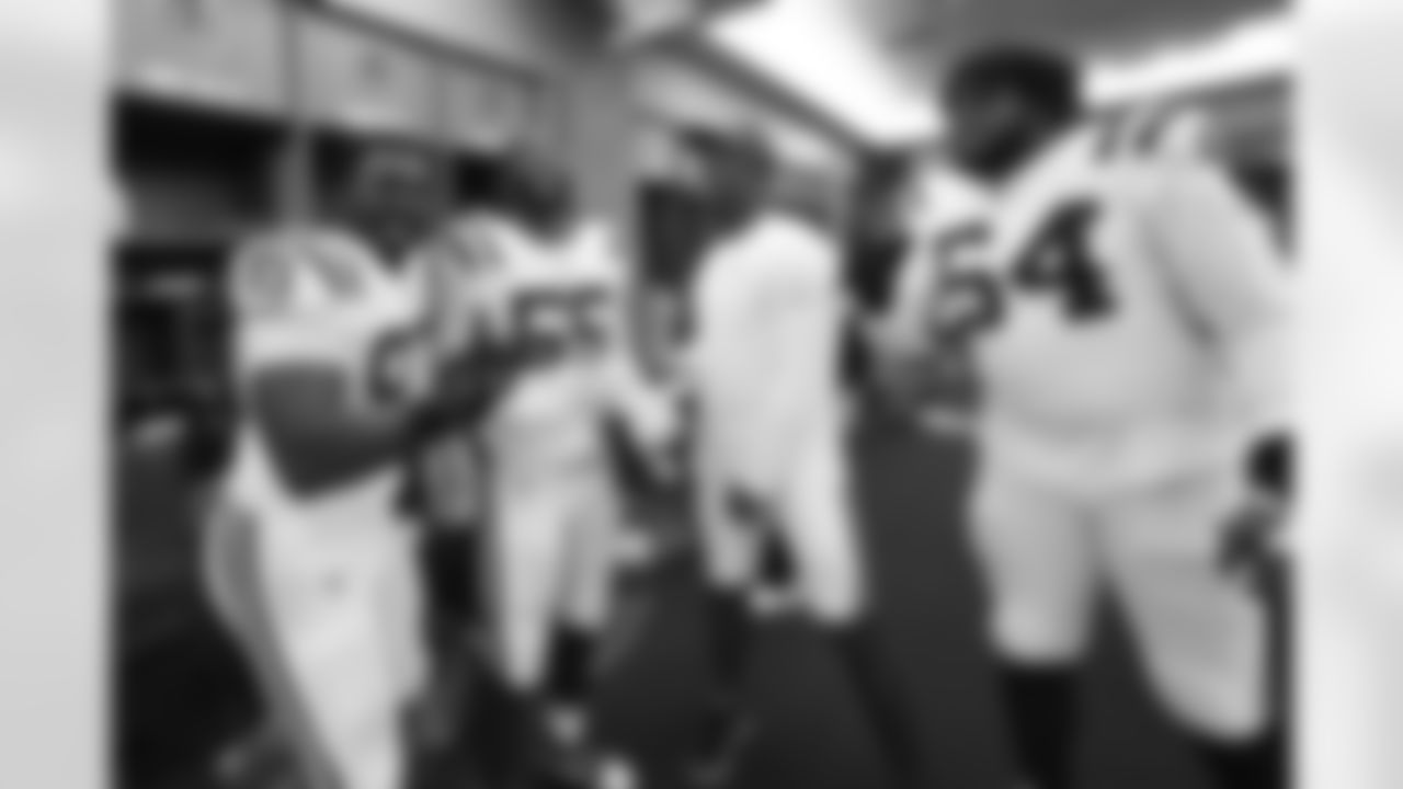93 DT Eric Johnson II\, 55 DE Khalid Kareem , 45 LB E.J. Speed , 54 DE Dayo Odeyingbo
The Bears vs Colts at Lucas Oil Stadium on August 19, 2023.