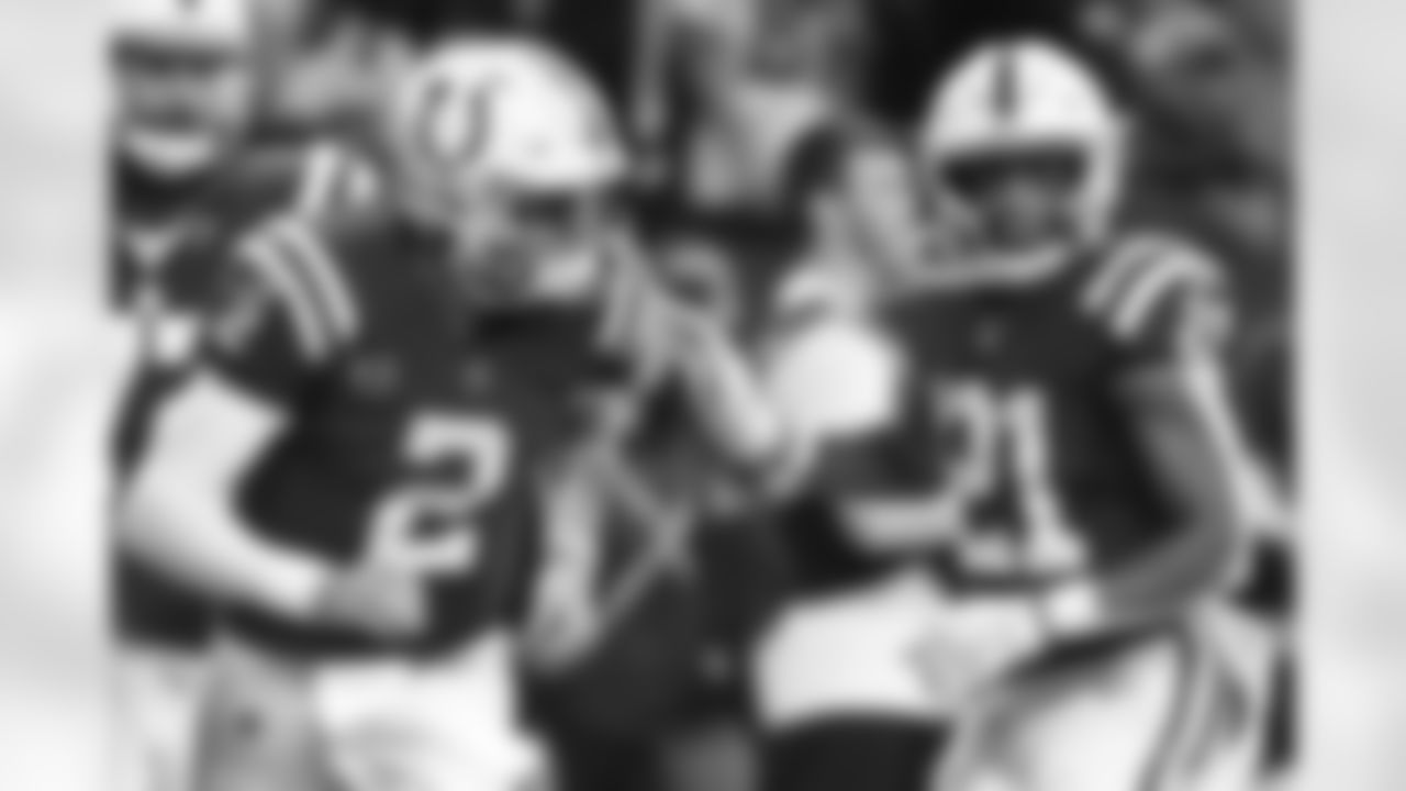 21 RB Nyheim Hines, #2 QB Carson Wentz